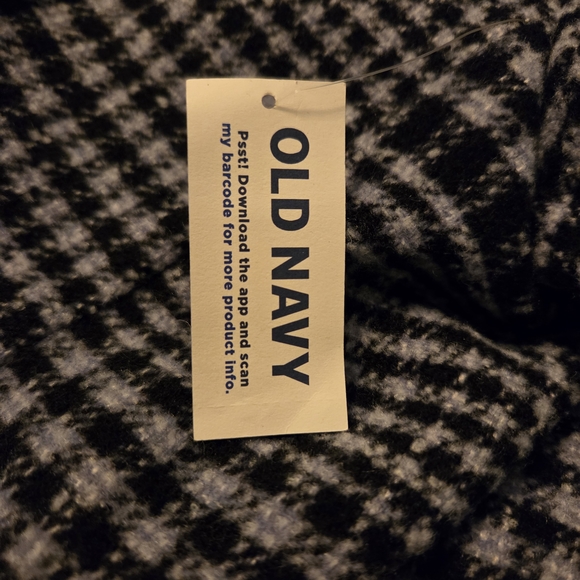 Old Navy Blue & White Houndstooth Coat NWT - Picture 13 of 13